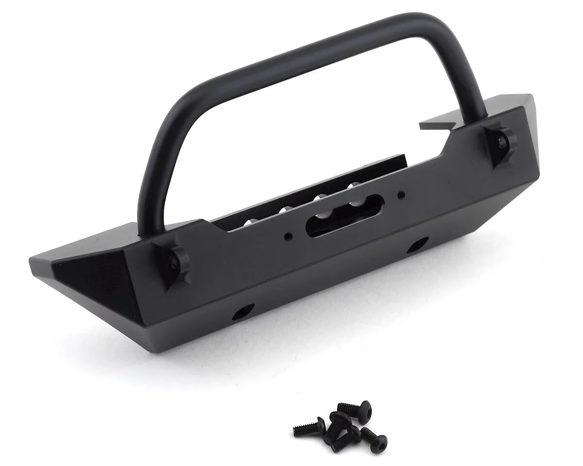 SSD RC SSD00138 Rock Shield Narrow Winch Bumper (Black)-image