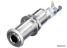 Neutrik Rean NYS2202 Two Pole 1/4'' Jack for Thick Panels with Washer and Nut