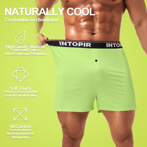 Herren Unterwäsche Boxer Soft Bambus Herren Boxershorts Unterwäsche Männer 7er Pack - Bild 5 von 12