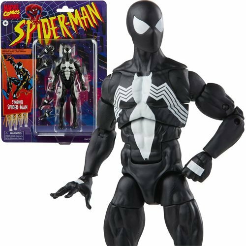 Spider-Man Retro Marvel Legends Symbiote " BLACK SUIT" Spider-Man 6" AF HASBRO - Picture 3 of 12
