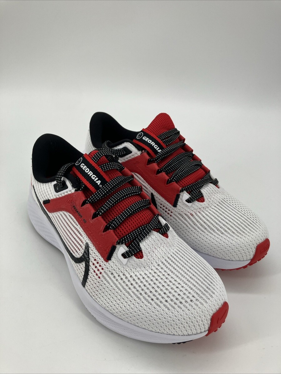 NIKE AIR ZOOM PEGASUS 40 UGA GEORGIA BULLDOGS WHITE RED BLACK MEN’S Nike Air Zoom Pegasus 40 UGA Georgia Bulldogs DZ5977-100  main image 3