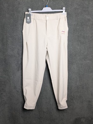 Freizeithose Herren Gr. W33 Beige Gummibund Neu