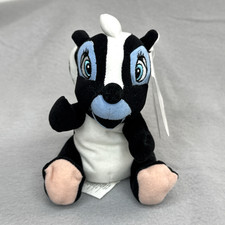 Flower Skunk Bambi Movie The Disney Store Bean Bag Plush 6" Stuffed Toy Skunk
