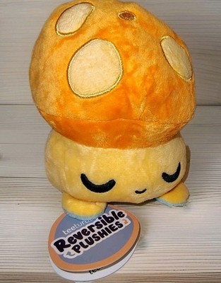 TeeTurtle Reversible Mushroom Plushie Blue And Orange Plush Feelings 