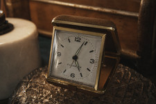60er-70er Jahre Columbia Reisewecker Made in Hong Kong original mechanisches Uhrwerk