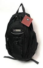 Rare REI BOOK BACKPACK: Pak Rat Series,  Black, Phone&Music Pockets, Padded, NWT