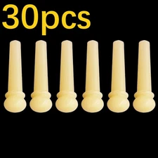 30x Bone Guitar Pin Unbleached Peg Luthier H00-N Fast Shipping