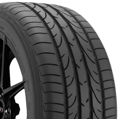 (QTY 2) 345/35ZR19 Bridgestone Potenza RE050 110Y SL Black Wall Tires Foto 3 de 4