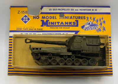 Roco Minitanks Z-158 HO Scale US M55 Self-Propelled 203mm Howitzer Made Austria