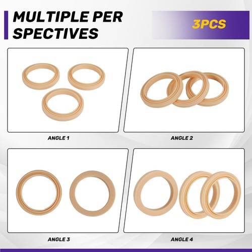 Anillo de vapor de silicona 54 mm, paquete de 3 juntas de cabezal de grupo para máquina de café espresso 8528 - Imagen 5 de 7