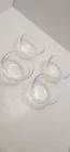 Pyrex Orginals Custard Cup Ramkins Clear 463 Crimpled Scalloped 6oz Set Of 4