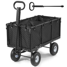 VEVOR Bollerwagen Gartenwagen 544kg Transportwagen Handwagen Strandwagen Schwarz