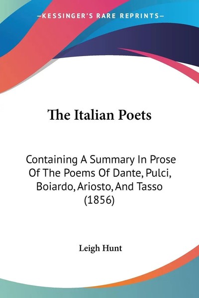 Leigh Hunt | The Italian Poets | Taschenbuch | Englisch (2010)-image