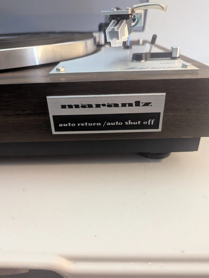 Tocadiscos Marantz 6100 vintage 1976-77 con lápiz óptico Shure 5x funcionando buen estado Foto 4 de 4