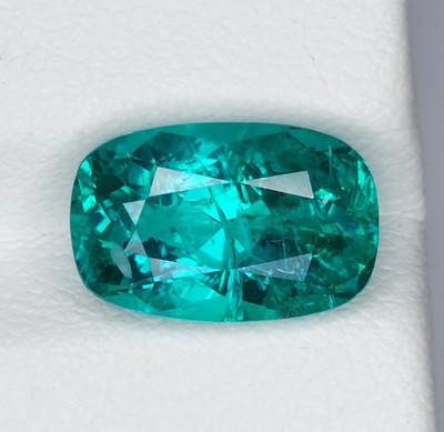 4.45 Cts AMAZING CUSHION SHAPE NATURAL PARAIBA BLUE APATITE LOOSE GEMSTONE
