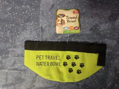 Pet Travel Bowl BOWWOW PALS 1 LITER Dog Water Bowl Never Used Brand New No Box