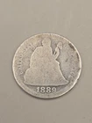 1889 Seated Liberty Silver Dime 10c