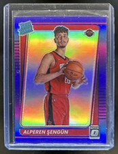 2021-22 Panini Donruss Optic Alperen Sengun Purple Prizm Rookie RC #169 Rockets
