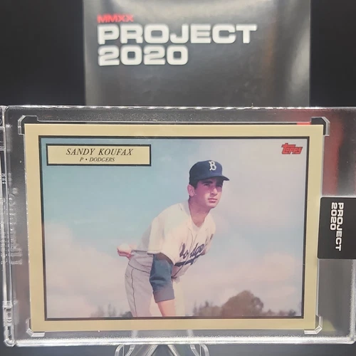 2020 Topps Project 2020 1955 Topps /2488 Sandy Koufax Oldmanalan #36 HOF Dodgers