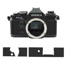 Premium Smooth Synthetic Leather Cover Kit   ---  Yashica  FX-D SE  --- Black