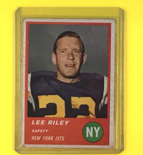 1963 Fleer - Lee Riley #19 New York Jets