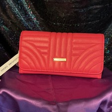 Pink Folding Women's Wallet with Zipper Accent, Credit Card Slots