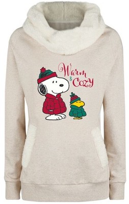 Peanuts Sweatshirt Damen Warm & Cozy beige