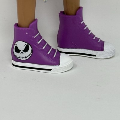 Disney ILY 4Ever I Love Jack & Sally Purple Logo Sneakers Shoes  For Doll