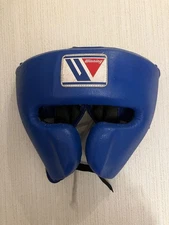 Winning FG-2900 Headgear L Size Blue with New Laces Face Guard Japan Used