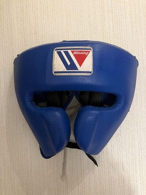 Winning FG-2900 Headgear L Size Blue with New Laces Face Guard