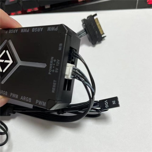 ABS-Kühlungslüfter-Hub-Zubehör für ARGB PWM-Lüfter-Hub-Controller - Afbeelding 7 van 8