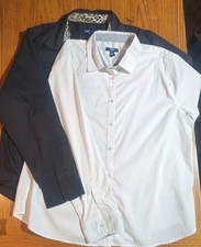 Chaps Ralph Lauren 2X Lot of 2 Button Down Dress Shirts Long Sleeve -Cuff