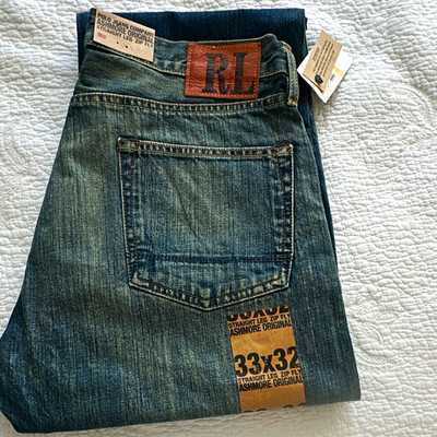 Polo Jeans Co. Ashmore Original Men s 33x32 Straight Leg Medium Wash Jeans