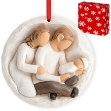 3D Babys First Christmas Ornament 2025 Boy Girl - My 1st Christmas Tree Baby ...