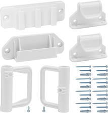 Retractable Baby Gate Parts Kit White Retractable Pet Gate Hardware Full Se...
