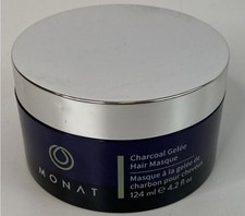 Monat Charcoal Gelee Hair Masque Gel Cleans Conditions Manageable Texture 4.2 oz