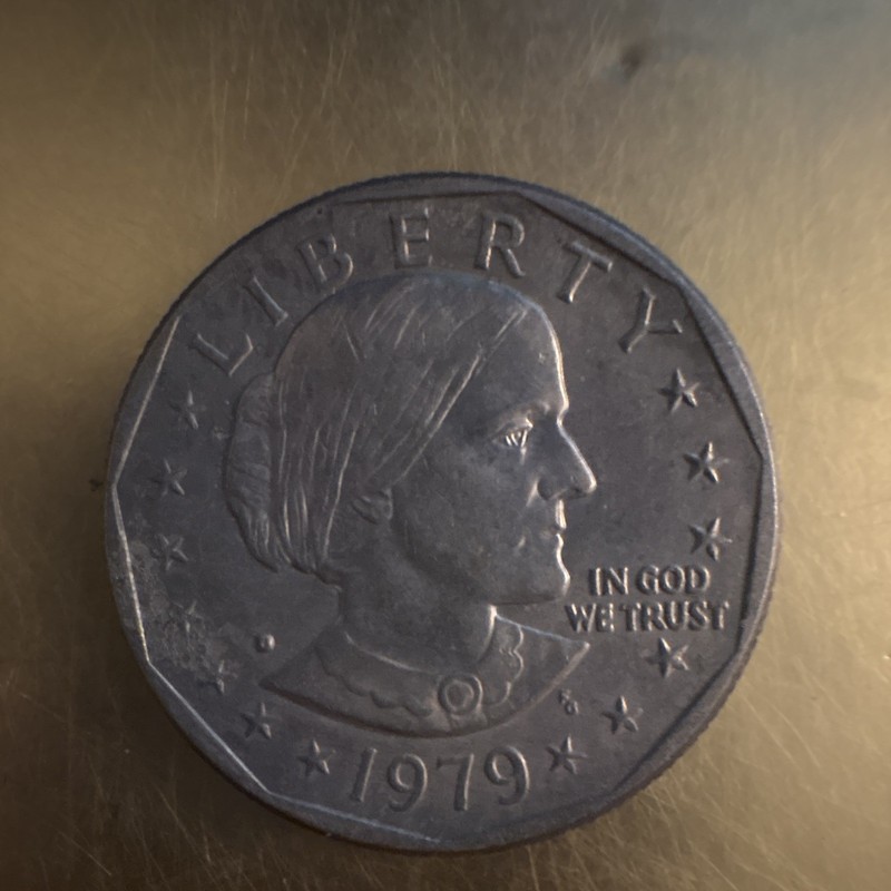 1979-P Susan B. Anthony $1 Dollar Coin Wide Rim Near Date (Business Strike)