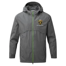 Lamborghini Squadra Corse Men's Lightweight Travel Jacket Grey