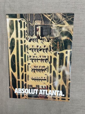 ABSOLUT VODKA Magazine Ad 1992 Absolut Atlanta International Airport