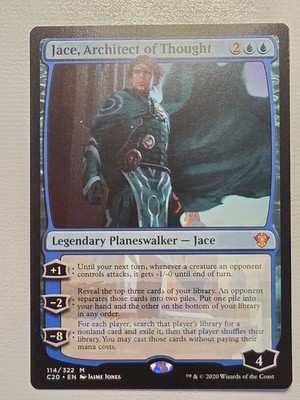 JACE, ARCHITECT OF THOUGHT COMMANDER 2020 114 MYTHIC NM WJB0118