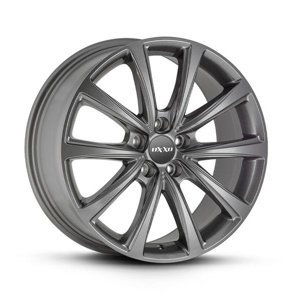 1X Oxxo Wheels Liberty Dark Gunmetal 8.0Jx18 5X112 ET44-image