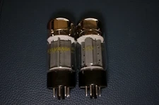 2 - Sylvania 6L6GC Tubes / Top Double O Getter / Tall Boy