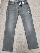 Lee straight taper 36x34 gray active stretch motion flex waistband NWT 