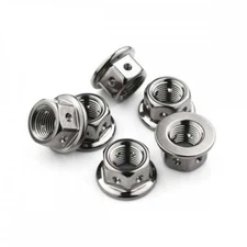 Honda CBR600RR 09-13 Titanium Race Drilled Rear Sprocket Nut Kit