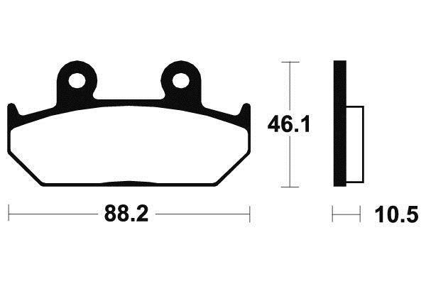 Kit plaquettes de frein avant MF147 endurance pour Cagiva 500 Canyon