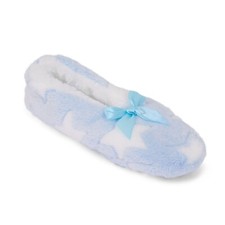 Slippers Ladies Womens Girls Fleece Lined Cosy Cozy Socks Warm Ballerina NEW