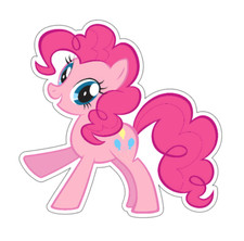 7x7cm 6pcs My little Pony Vinyl Stickers Laptop Mobile Phone Books Waterproof