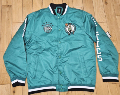 NEW Unk BOSTON CELTICS Woolite Logo NBA Snap Up Basketball Green JACKET Youth XL
