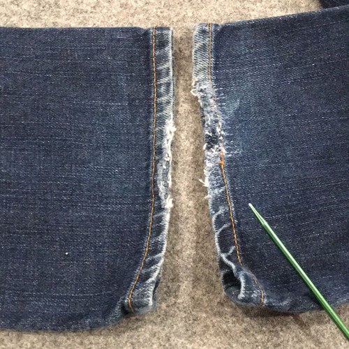 Gap 1969 Boys Sz 8 Jeans Blue Dark Wash Bootcut 100% Cotton Denim Adjustable - Picture 10 of 13