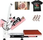 12x15 Semi-Automatic Heat Press Machine w/Auto Open Slide-Out Base, Clamshell